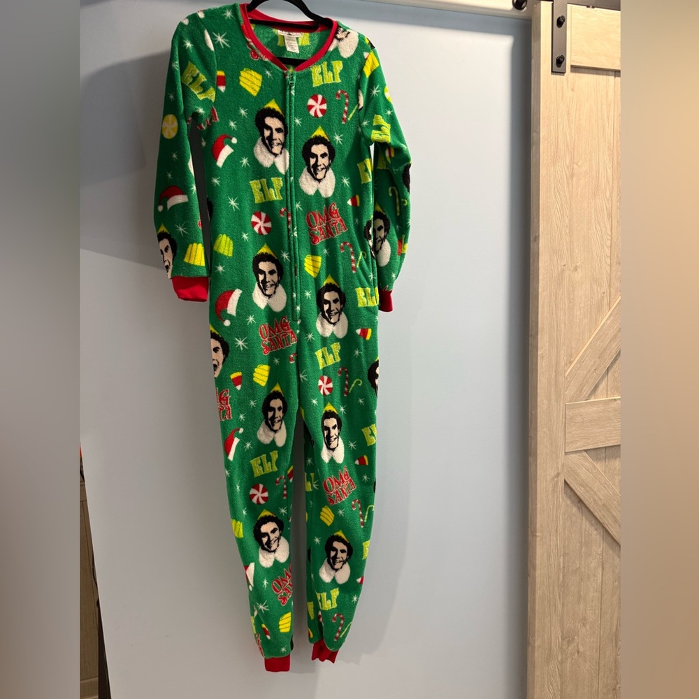 OMG Santa! Women’s Size Small Elf One Piece Pajama